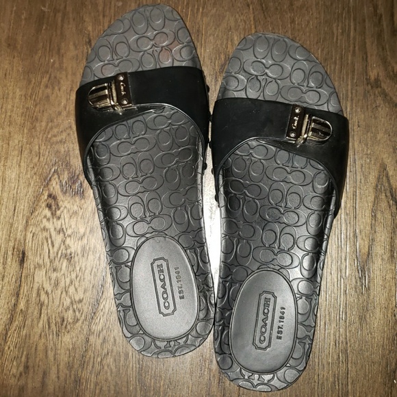 New Coach Cybel Jelly Signature C Embossed Sandal - Picture 4 of 14